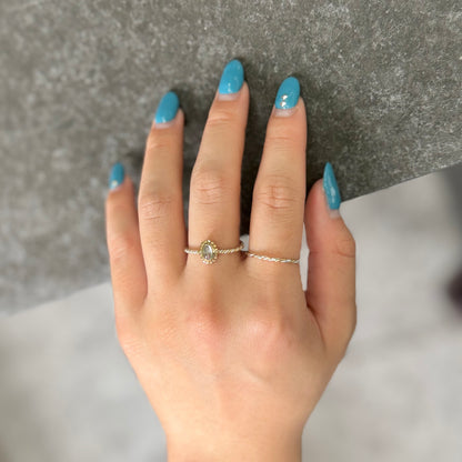 Silver925×Brass petit ring 3