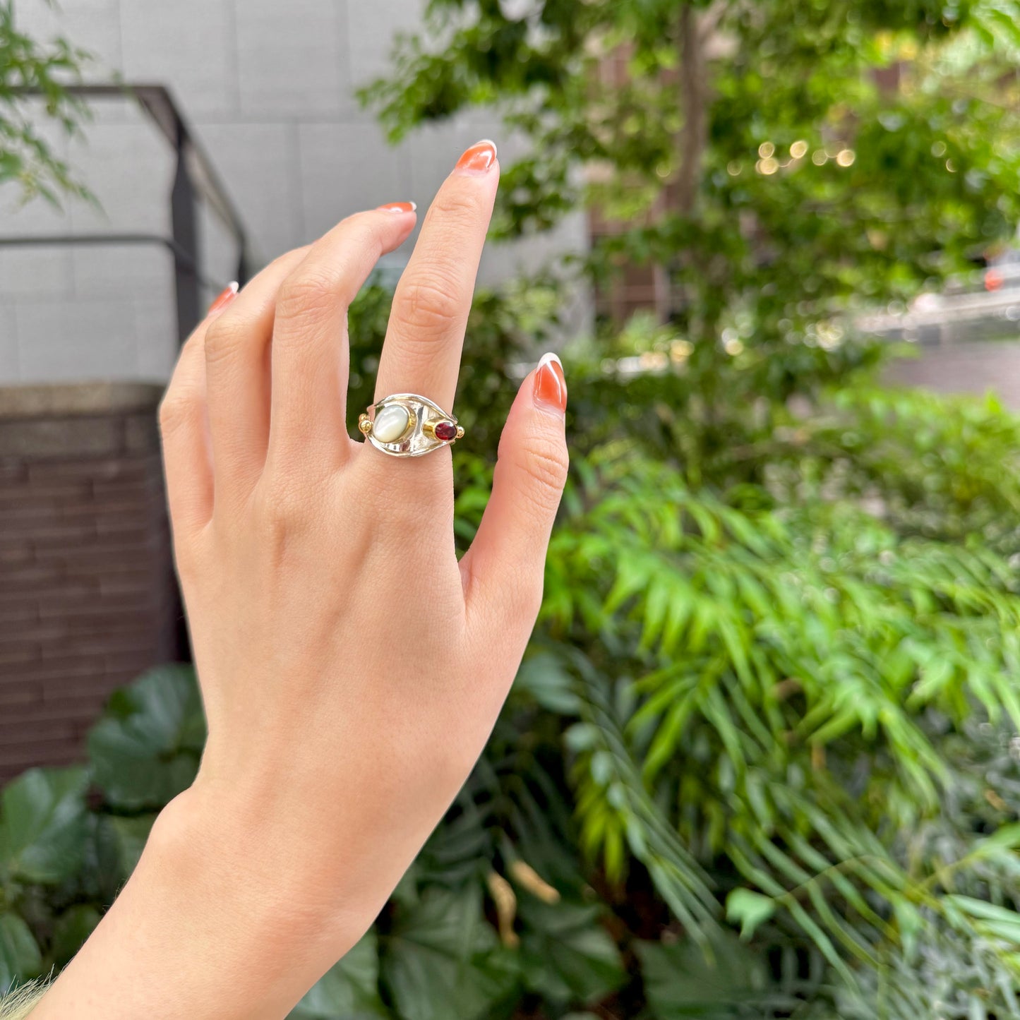 Silver925×Brass design ring 11