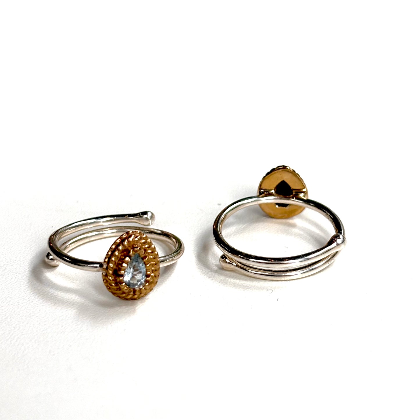 Silver925×Brass petit ring 4