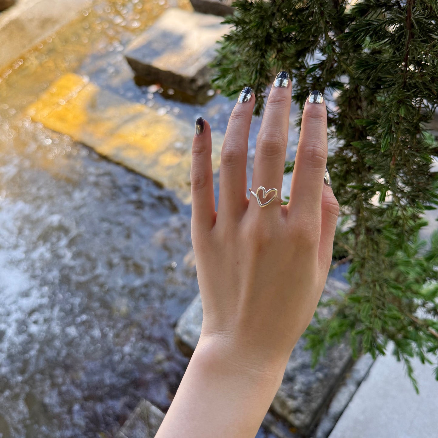 Heart plain ring 73