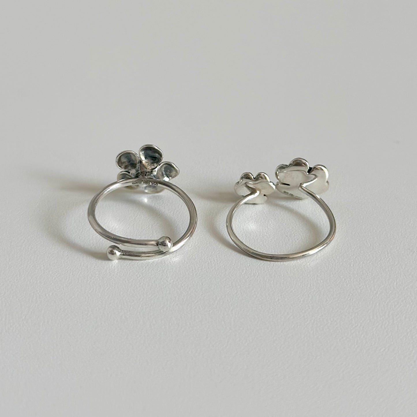 Flower plain ring