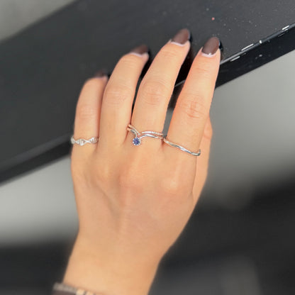 Silver925 V design ring 7