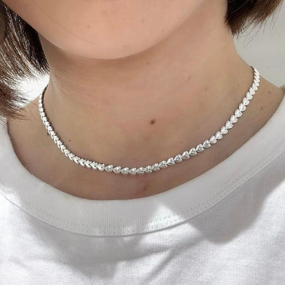 Silver925 chain  necklace 〈Heart〉2