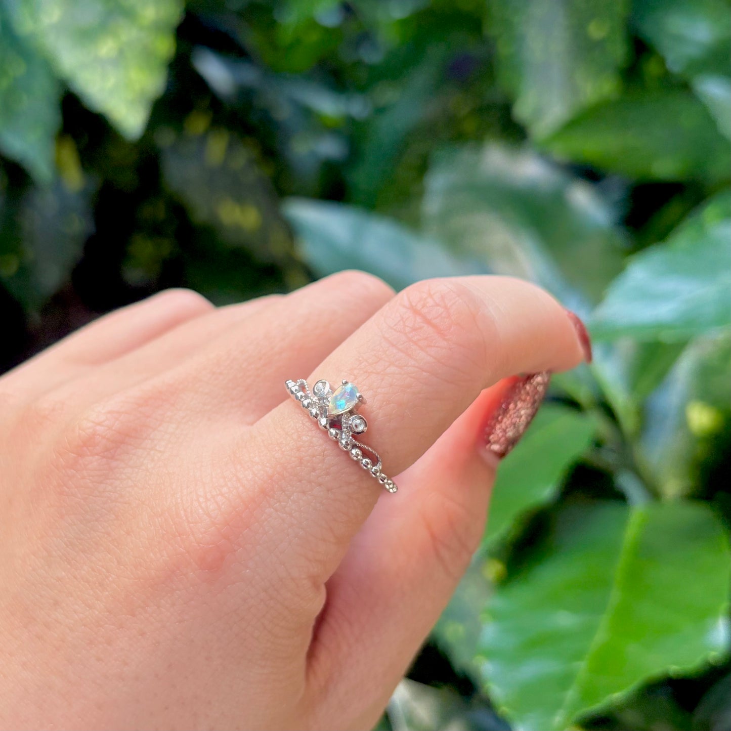 【Biju mam poco】Tiara ring -Opal-