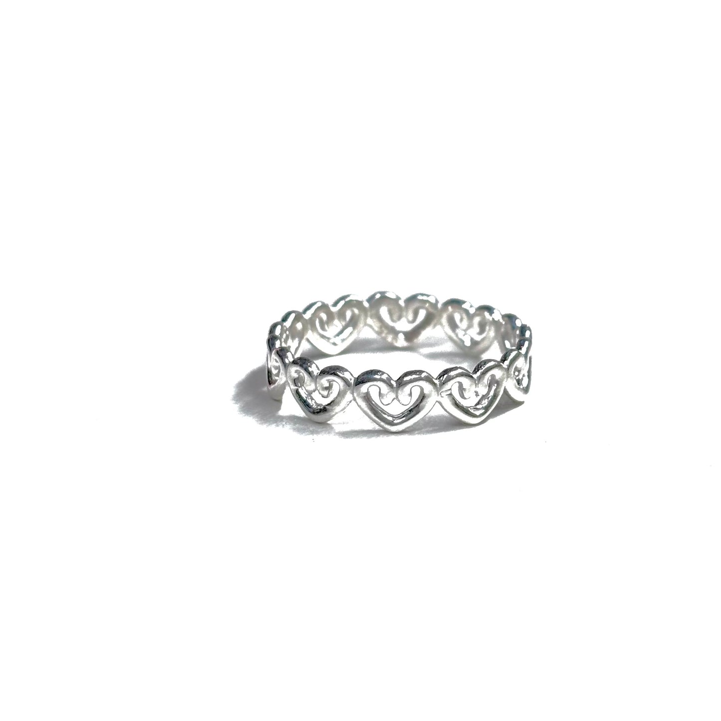 Heart plain ring 42