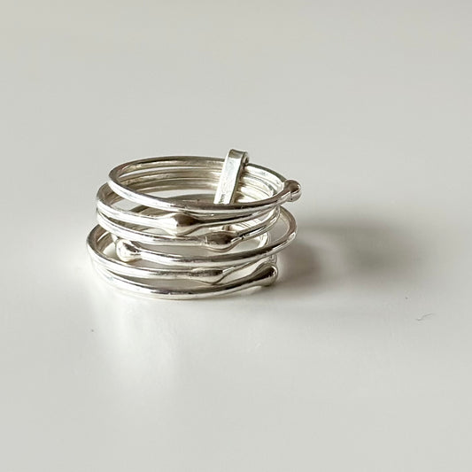 Silver925 plain ring 74