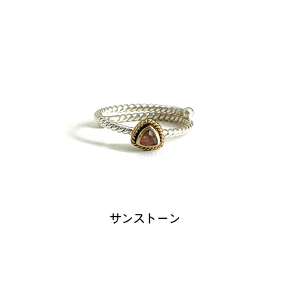 Silver925×Brass petit ring 1