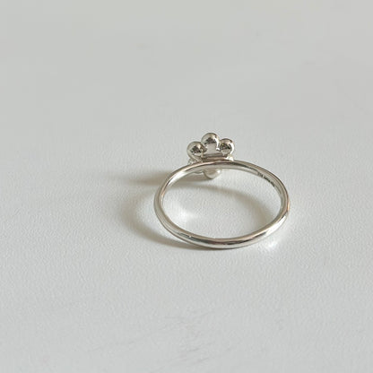 Flower plain ring 19