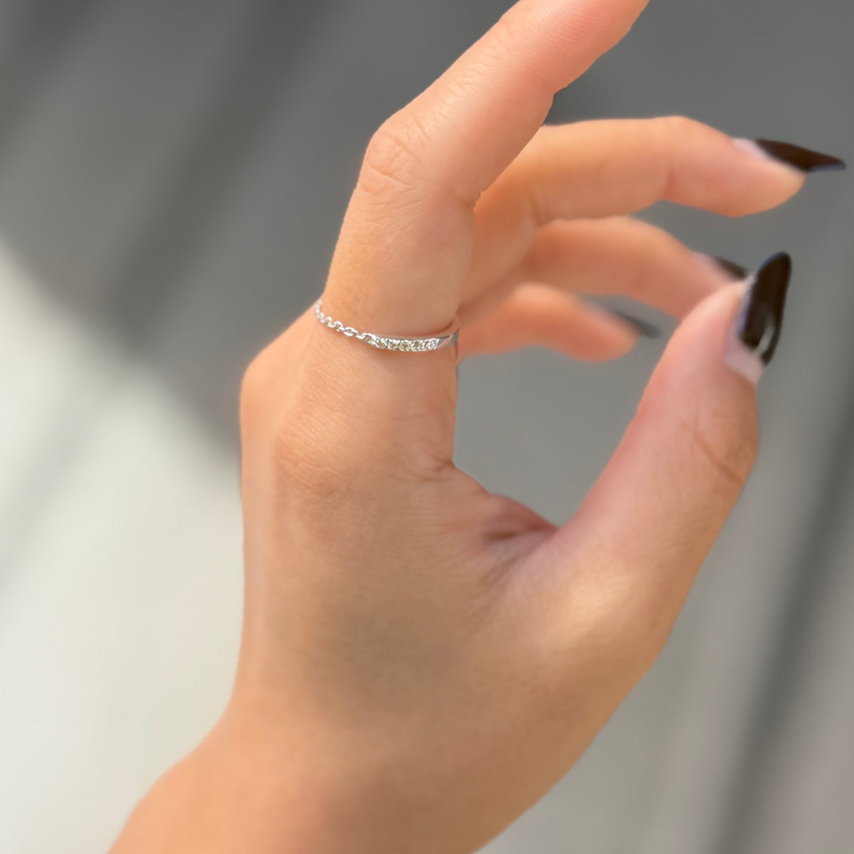 〈オンライン先行再入荷〉White topaz ring