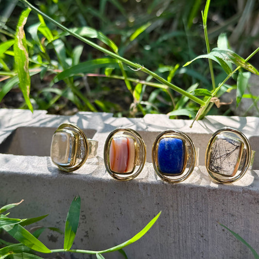 Silver925×Brass design ring 8