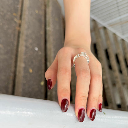 Heart design ring 〈Crystal〉