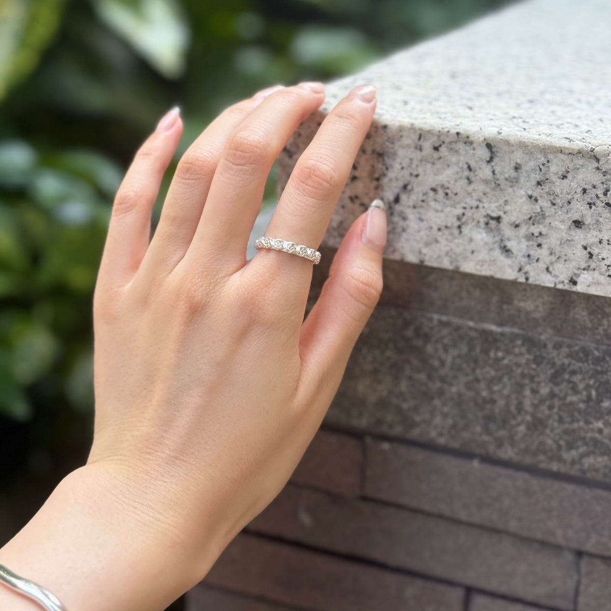 Rose plain ring