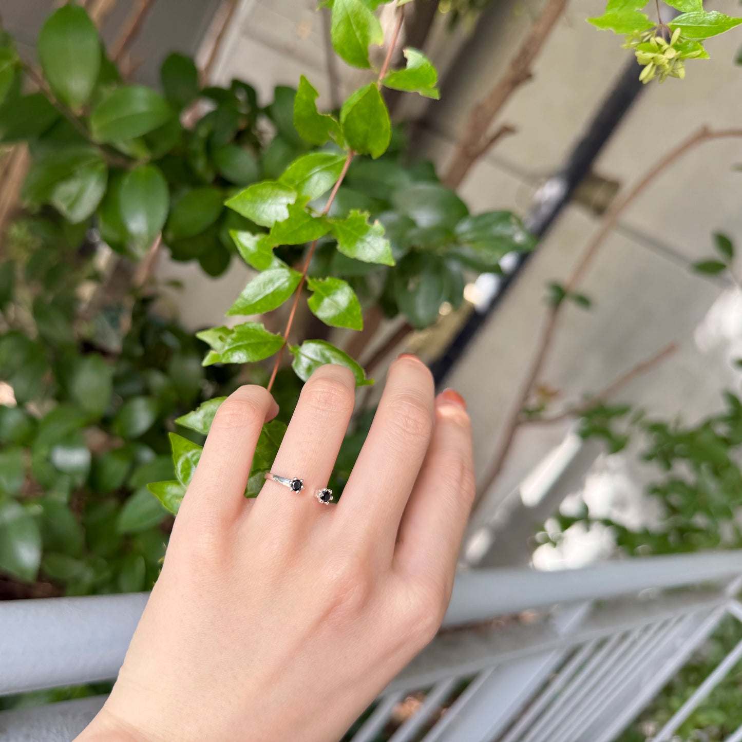 Silver925 2stone ring 1