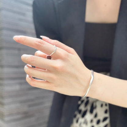 Silver925 plain ring 44