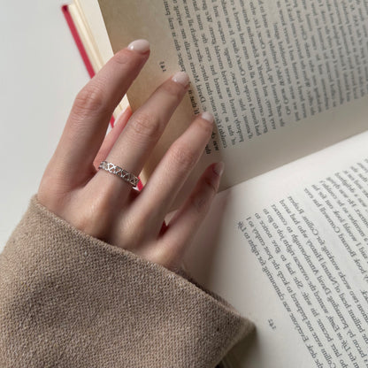 Heart plain ring 64