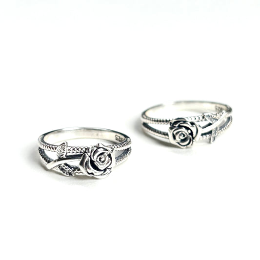 Rose plain ring 7