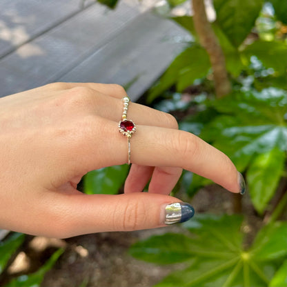 Silver925×Brass design ring 16