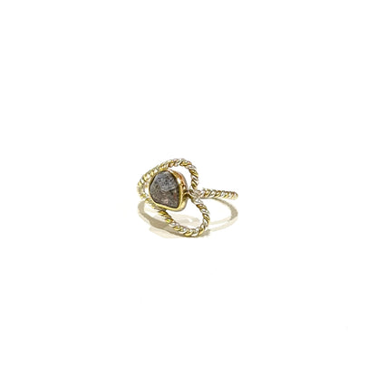 Herkimer diamond ring 13