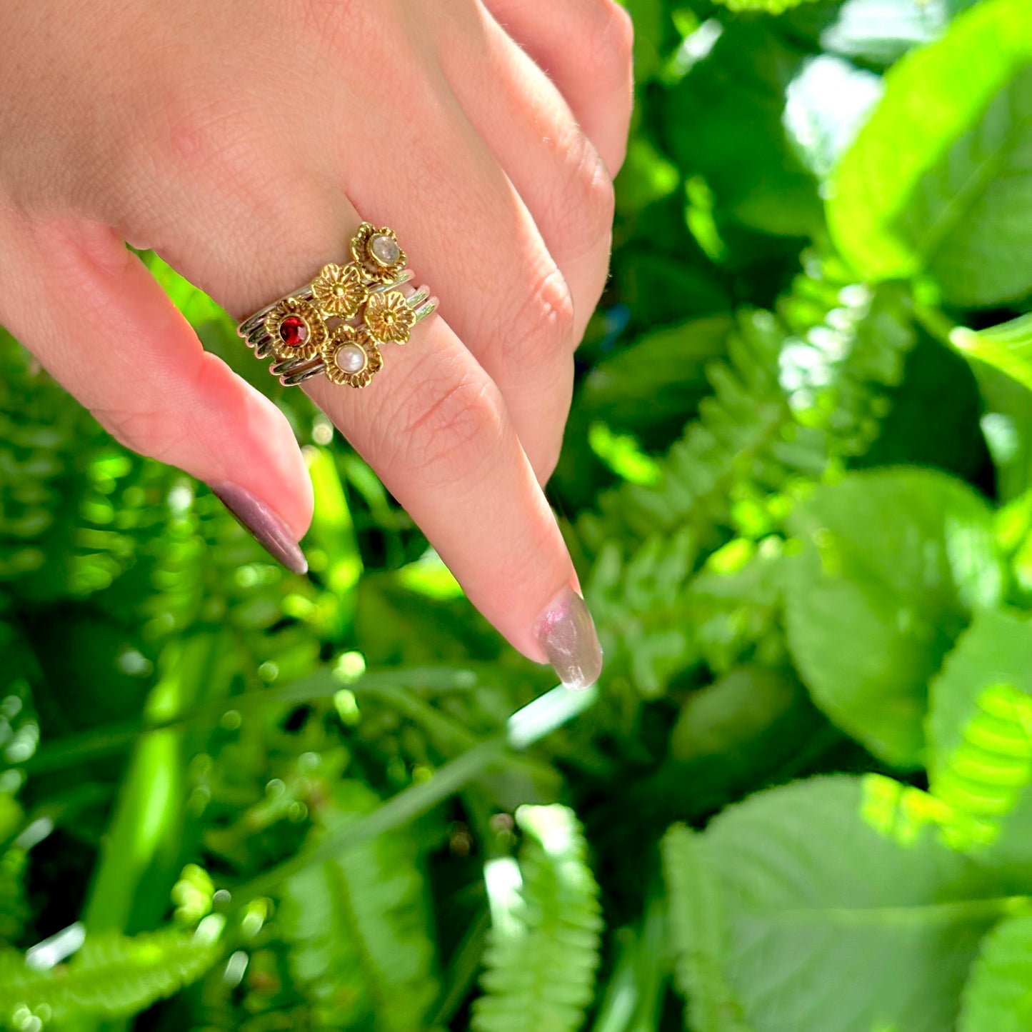 Flower stacking ring