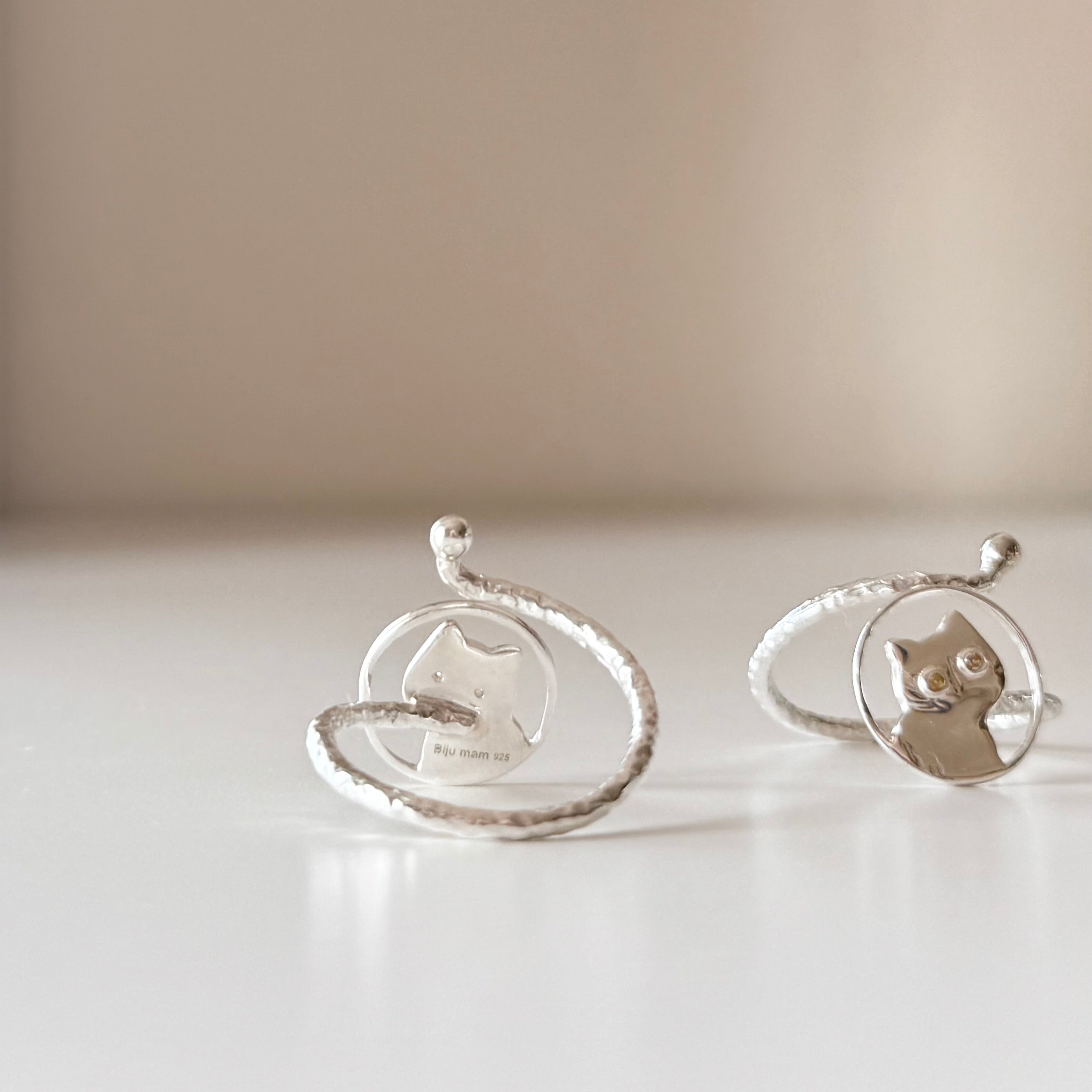 Cat design ring 2 – Biju mam