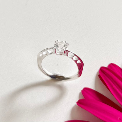 Heart design ring 〈Crystal〉