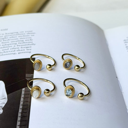 Brass design ring 11