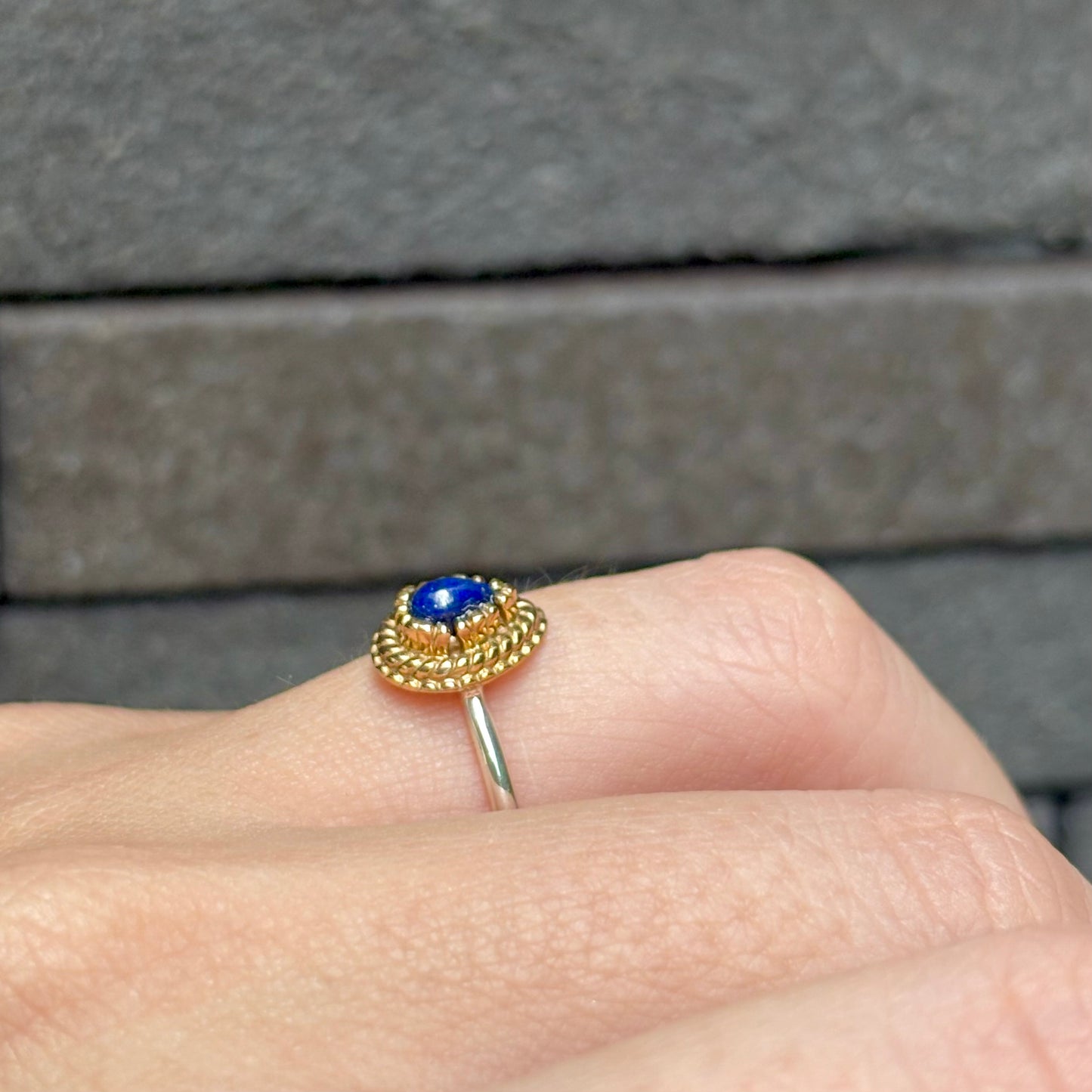 Silver925×Brass petit ring 4