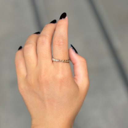 Silver925×brass plain ring 15