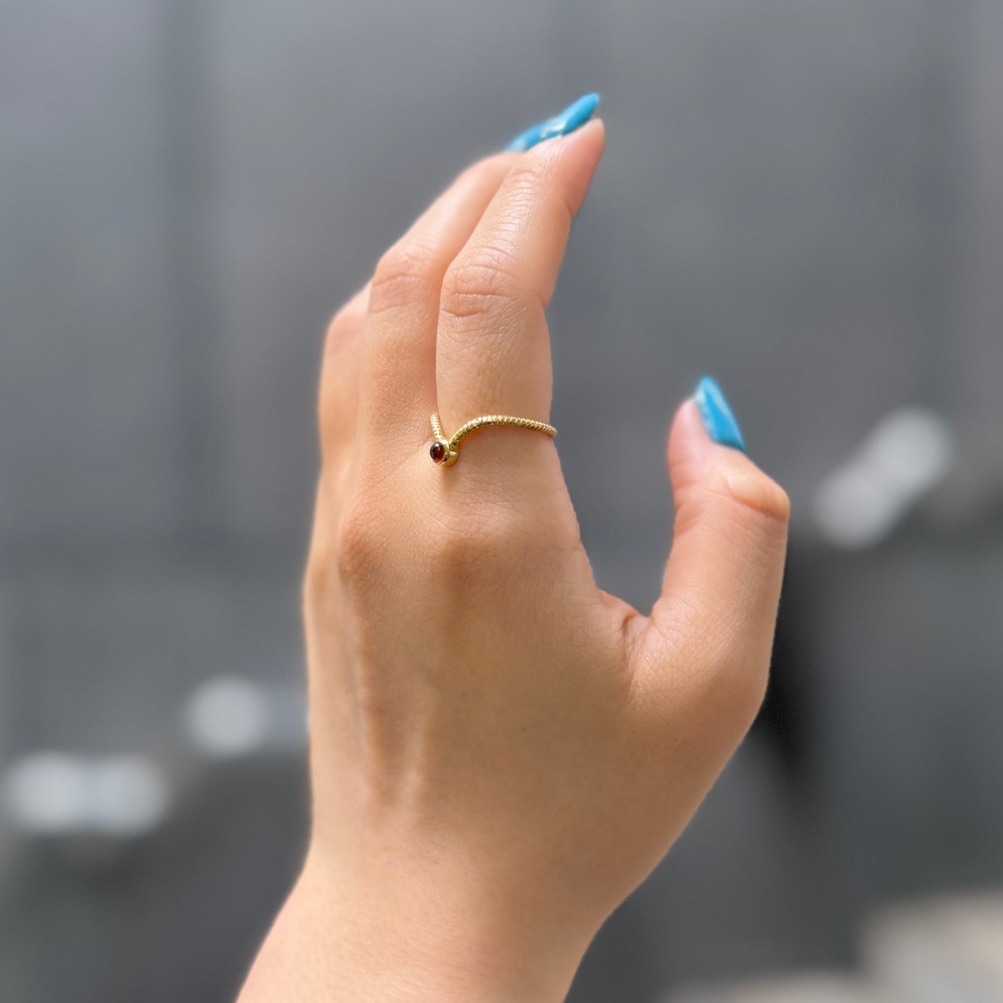 Brass design ring 12