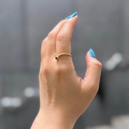Brass design ring 12