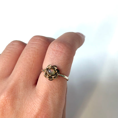 Flower design ring 20