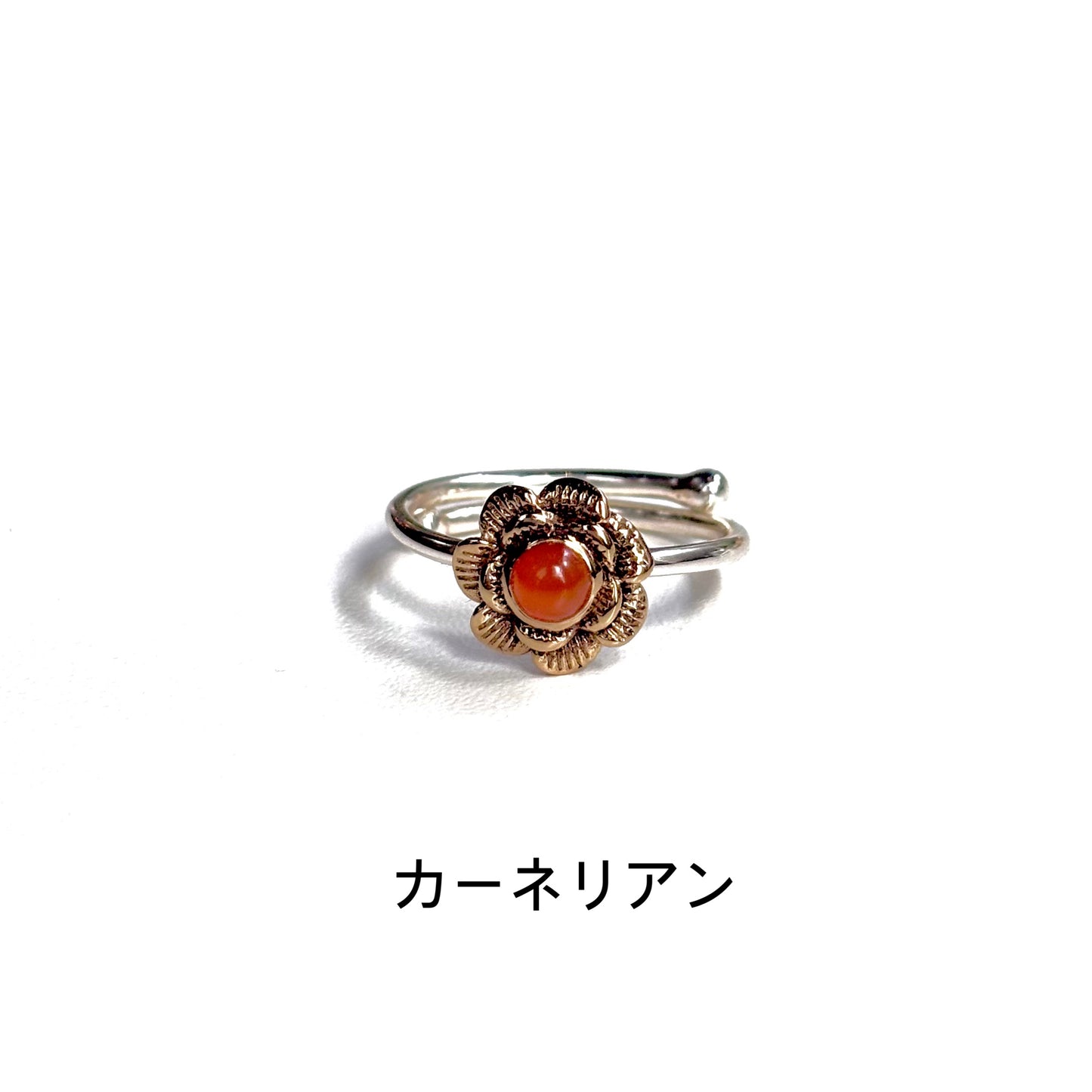 Silver925 × Brass flower ring