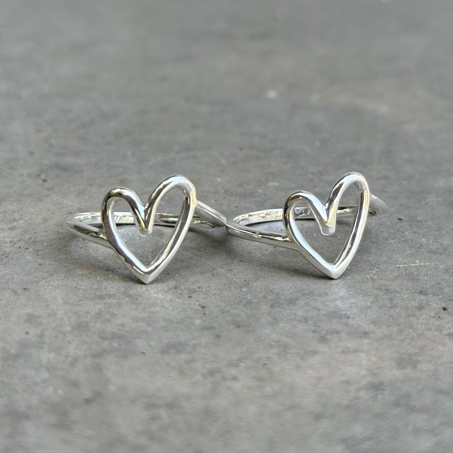 Heart plain ring 73