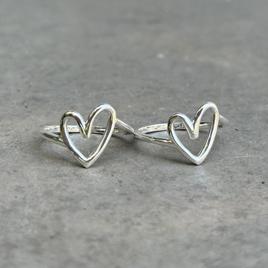 Heart plain ring 73
