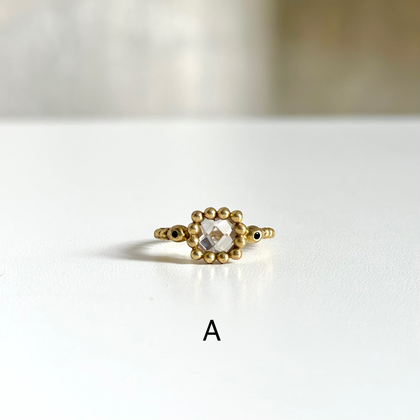 【Bijumam poco】Brass tsubu design ring
