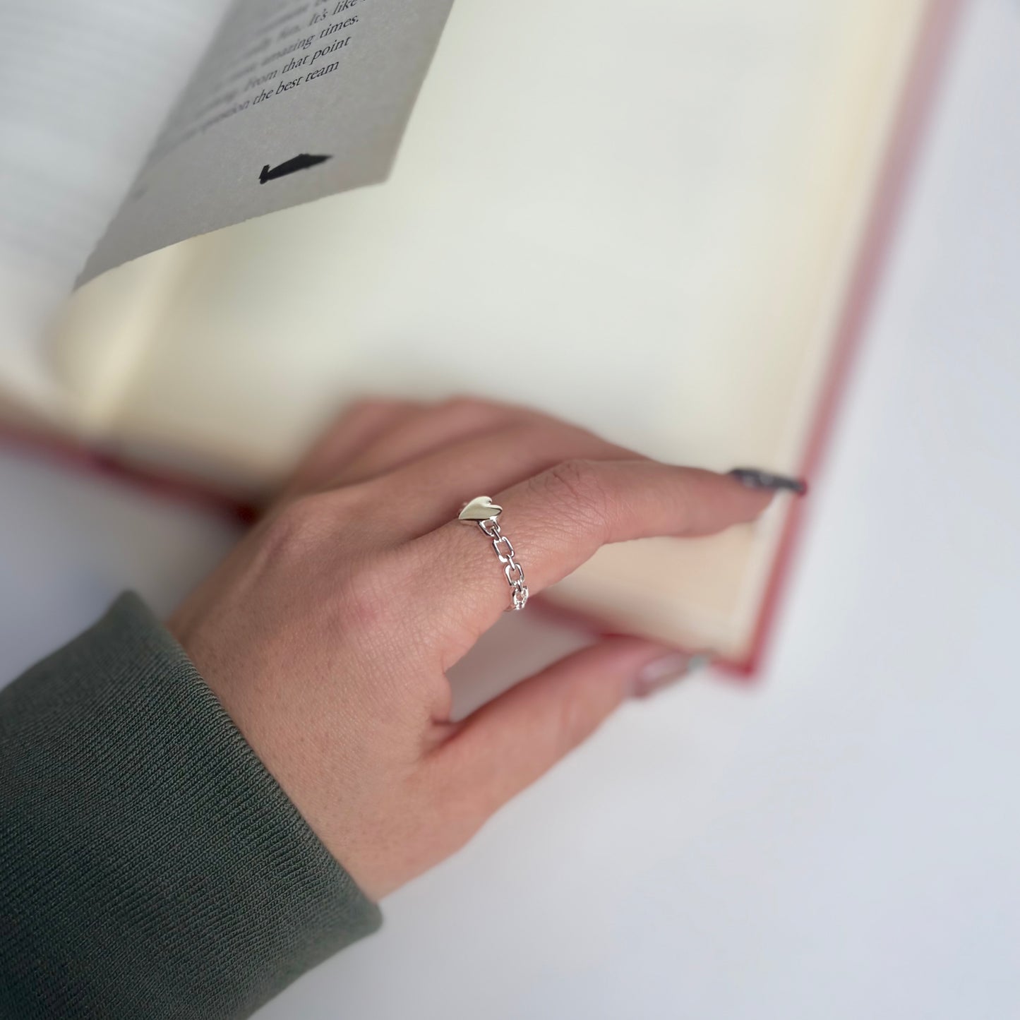 Heart plain ring 55