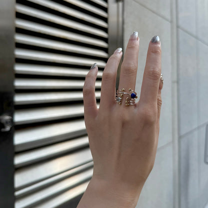 Silver925×Brass design ring 14