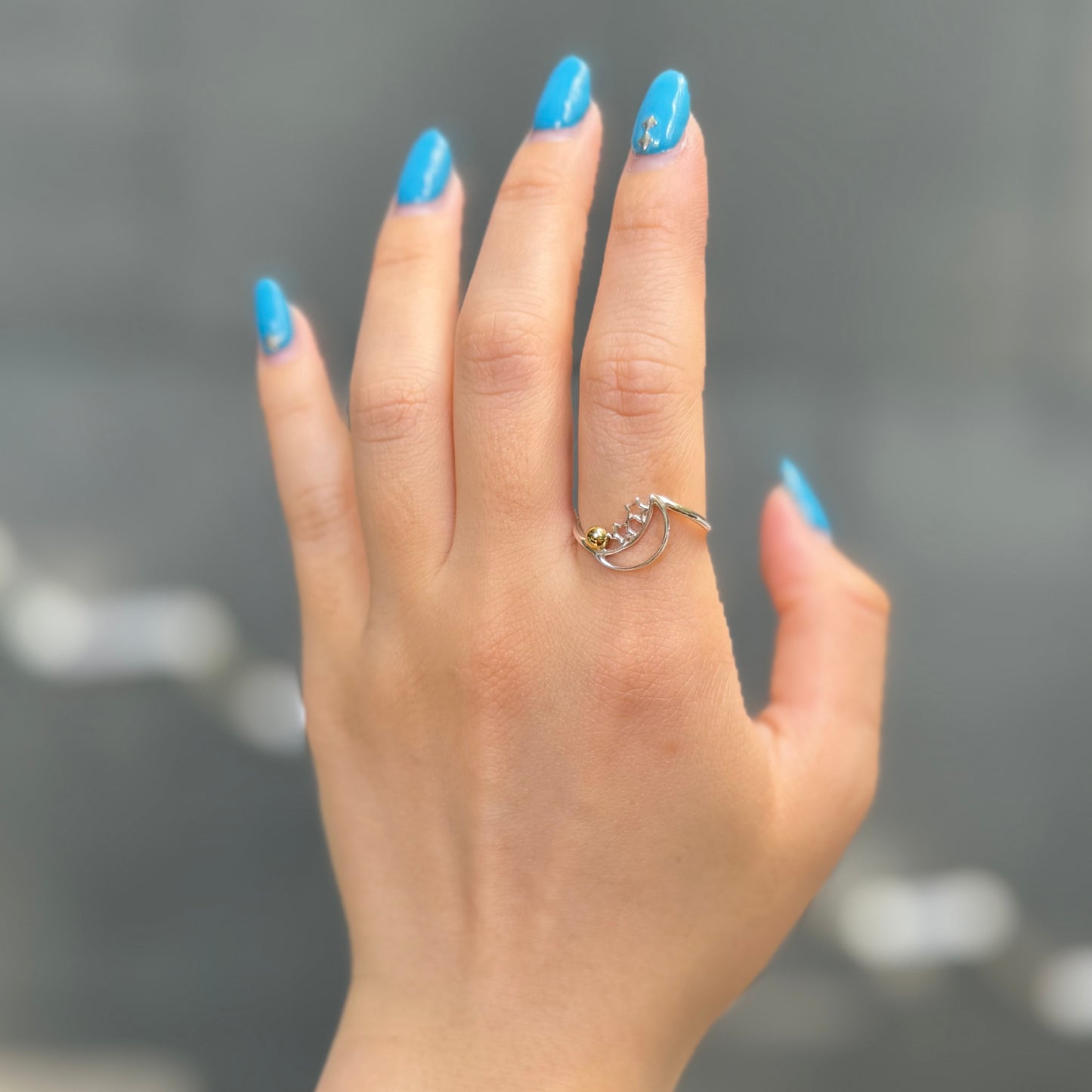 Star&Moon plain ring