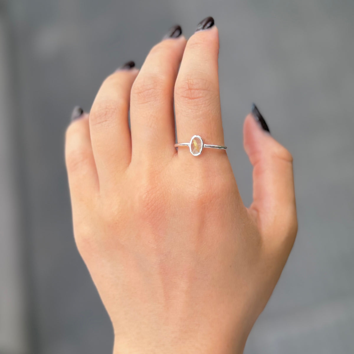 Silver925 1stone ring 10
