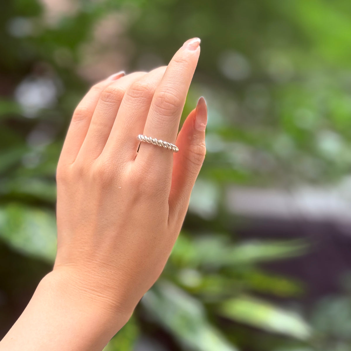 Silver925 plain ring 59