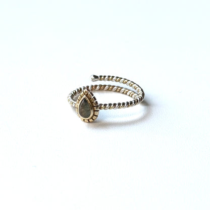 Silver925×Brass petit ring 4