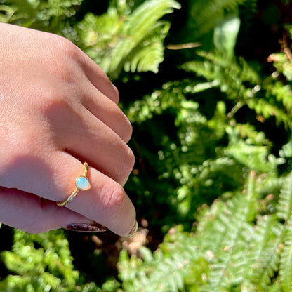 Brass petit ring 63