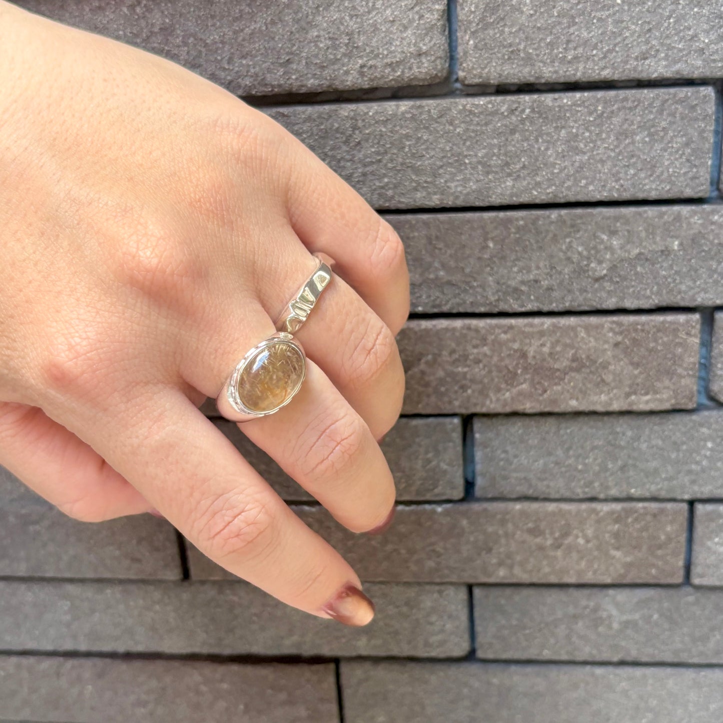 Silver925 plain ring 68