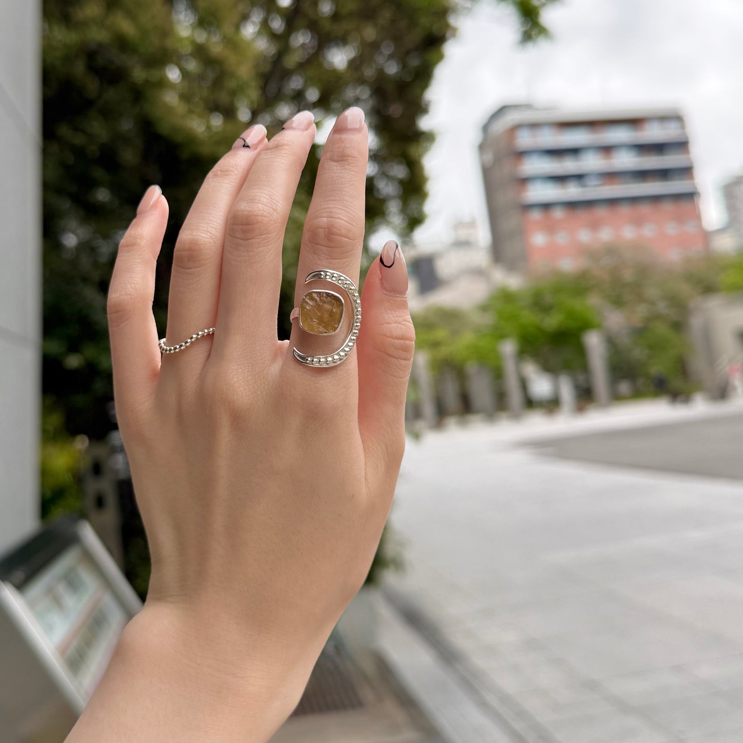 Moon design ring 9