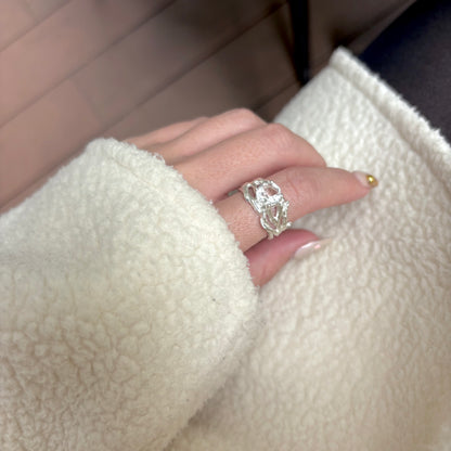 Botanical design ring