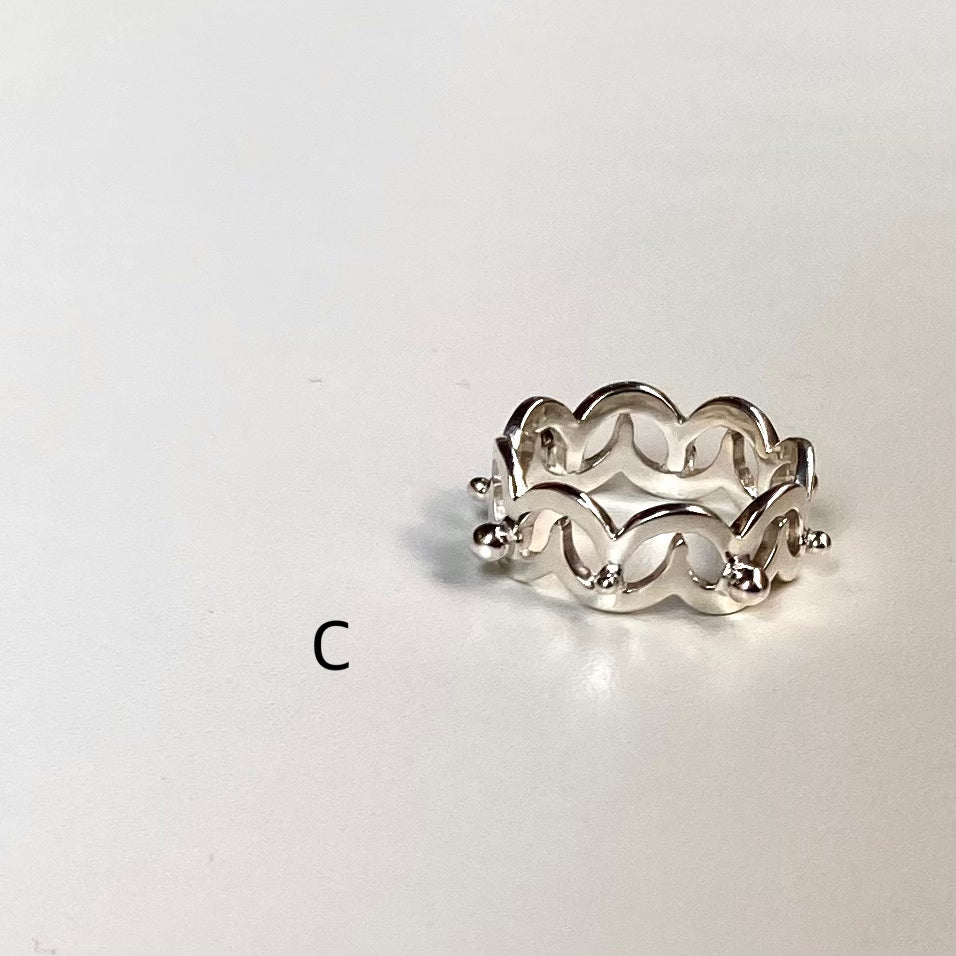 Crown plain ring 2
