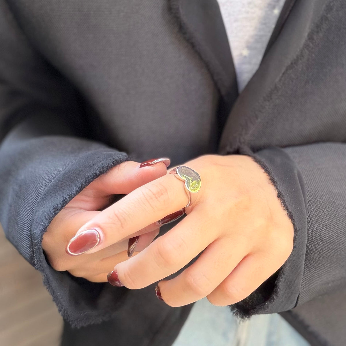 Heart plain ring 86