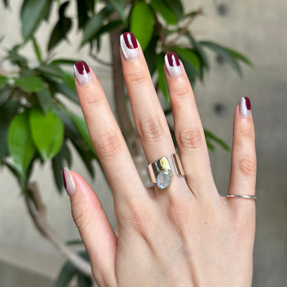 Silver925×Brass design ring 7