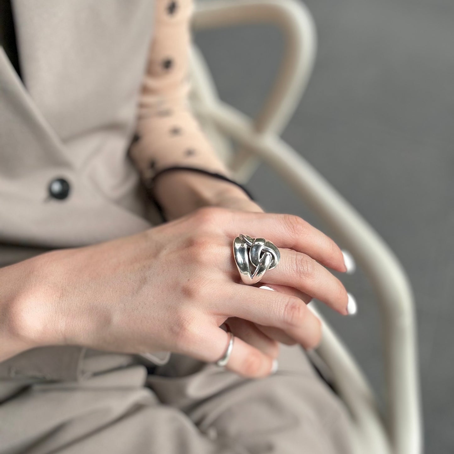 Silver925 plain ring 19