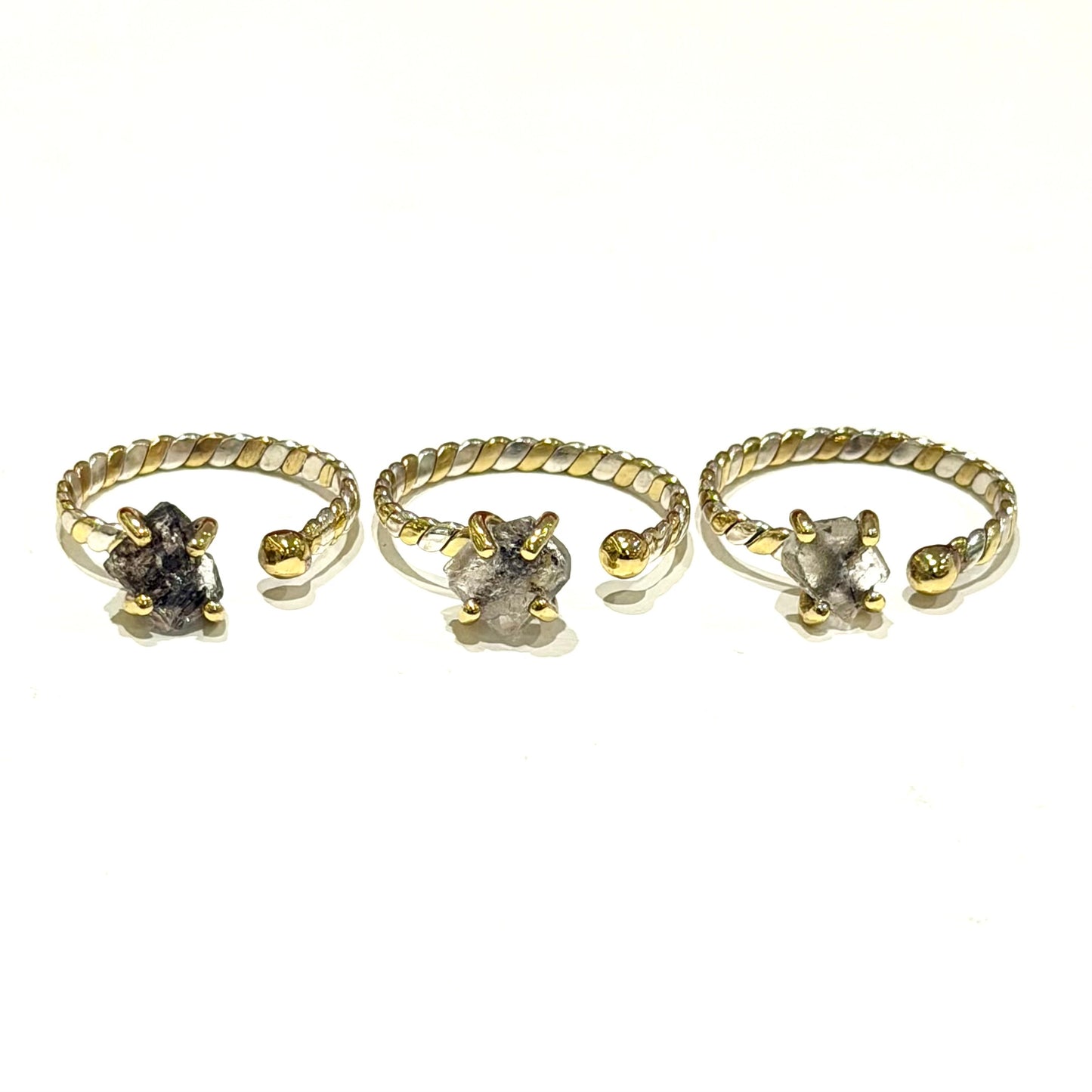 Herkimer diamond ring 11